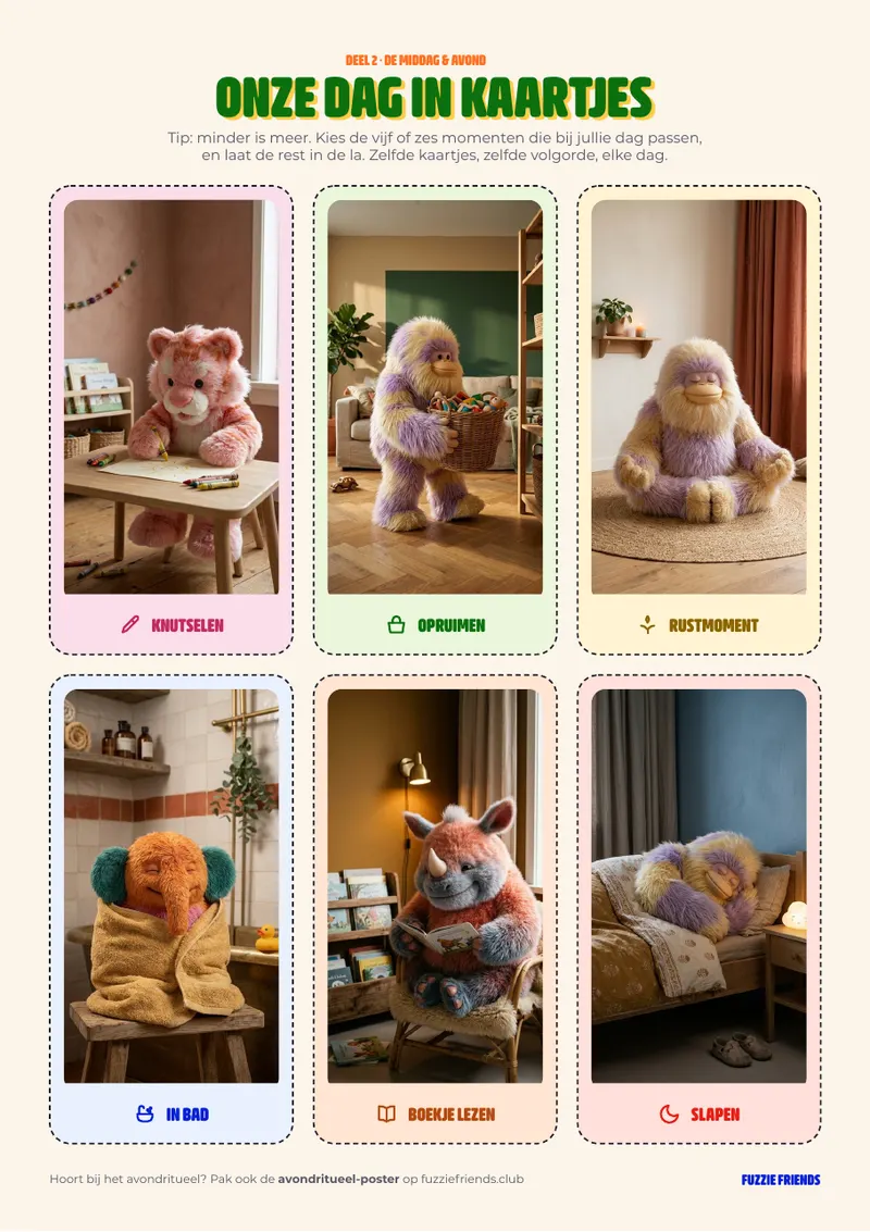 Dagritmekaarten, tweede pagina