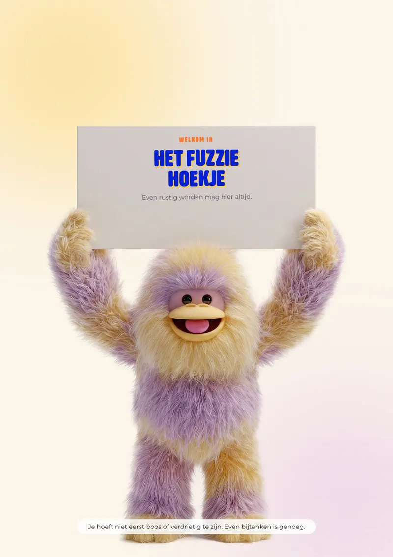 Fuzzie hoekje, voorkant